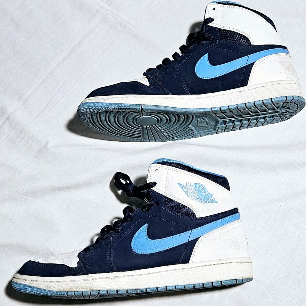 NIKE AIR JORDAN 1 CP3 NAVY WHITE LIGHT BLUE 11 USED
